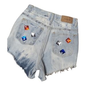 🪷3/$20🪷 Bleach washed High Rise Jean Cut Off Shorts